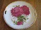 Vintage German Lavender Flowers 2 Handle Cake Plate  