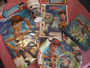 Toystory3 Plates, Cups, Loot Bags, Napkins, Table cover  