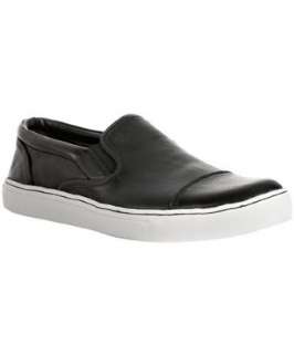 Kenneth Cole Reaction black leather Flash Vision slip on sneakers 