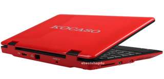   2OS Netbook Notebook Laptop + Case & Mouse 4GB HD 32 Bit RED  