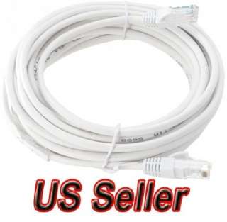 25 FT CAT6 RJ45 Ethernet Network LAN Patch Cable White  