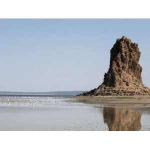  Desolate Landscape of Lac Abbe, Dotted with Limestone 