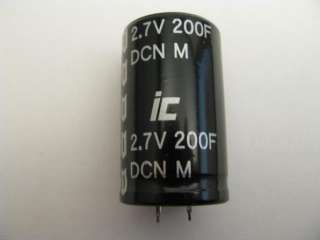 200F 2.7V Supercap; 200 Farad Super/Ultra Capacitor New  