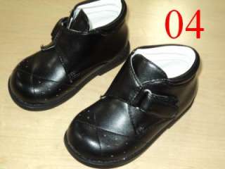 Baby Boy Black Leather shoes/Wedding Shoes/A/ Size 4  