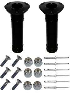 Sealed Bottom 90 degree vertical rod holders w hardware and 