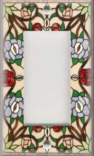 Light Switch Plate Cover   Art Nouveau   Stained Glass Pattern 11 