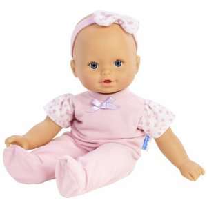 Little Mommy Cuddle and Coo Pink /White Velour Doll
