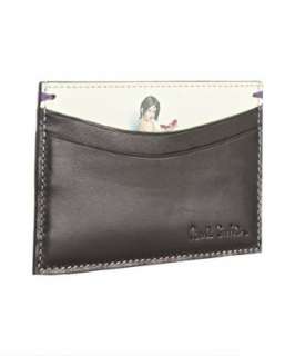 Paul Smith black leather pinup girl card case  