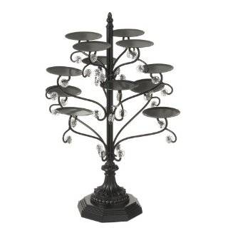   Set of Three White Iron and Glass Cake Stands Explore similar items