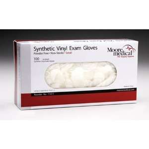  Moore Medical Synthetic Vinyl Exam Gloves Small   Box of 