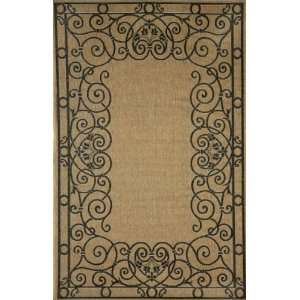  Tropez Wrought Iron Style Rug Red 23 x 76 (Red) (0.0625H 