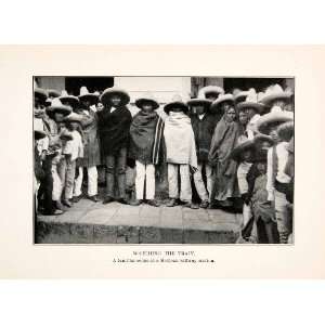  1914 Print Mexico Veracruz Citizens Train Station Mexicano 