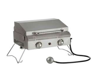 NEW Large Portable Stainless Steel Gas Grill with Cover 20,000 BTU 