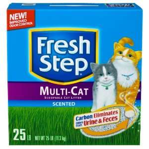 Fresh Step Scoopable Cat Litter, Multiple Cat, 25 Pound Box