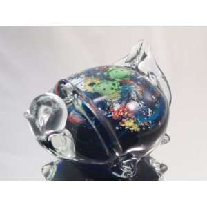  Murano Design Glass Millefiori Turtle Large Art Sculpture 