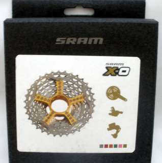 SRAM PG 990 Cassette 11 34 POWERGLIDE II Gold Spider 710845618185 