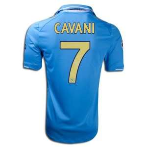   Jersey Edinson Cavani Napoli Home Replica Soccer Jersey 11/12 Sports