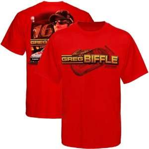 NASCAR Chase Authentics Greg Biffle Chassis T Shirt   Red (X Large 