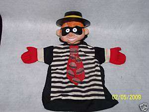 McDonalds Vintage Hamburgler hand puppet  