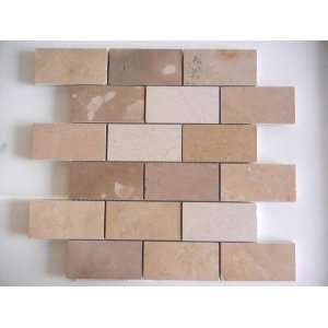  Mixed subway brick honed 2x4