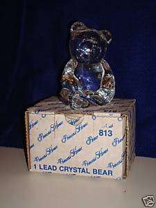 NEW Princess House Crystal Pets Bear 813  