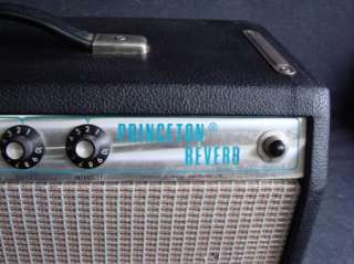 Vintage Fender 1974 Silverface Princeton Reverb Guitar Amp Tube 
