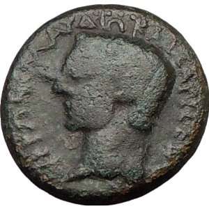  NERO & DIVUS CLAUDIUS 54AD Abdera in Thrace RARE Authentic 