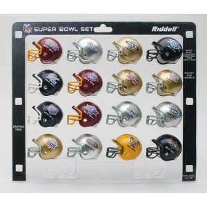   NFL SBSET217 32 SuperBowl Champions Set Series 2 Pocket Pro Helmet Set