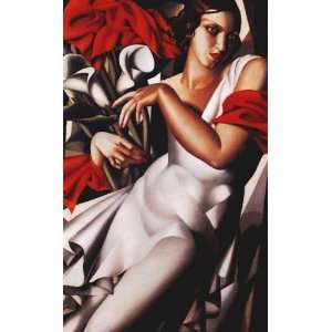  Portrait Of Ira by Tamara de Lempicka. Size 33.75 X 51.50 