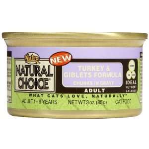 Nutro Natural Choice Turkey & Giblets   24 x 3 oz (Quantity of 1)