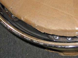 Wheels damaged in transit. (Contact your courier or freight 