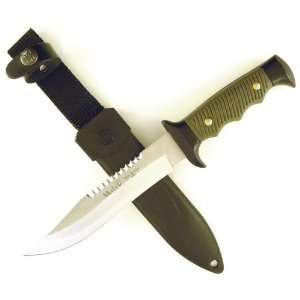 RUKO Nylon/Zamak Handle Survival Knife with Molded Nylon Sheath (6 1/4 