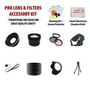   Lens Cleaning Kit, Tube Adapter, Camera Hand Grip, Flower Lens Hood