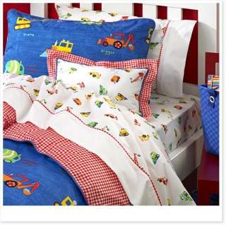 Freckles Boys CONSTRUCTION~DOUBLE Bed Sheet Set~COTTON  