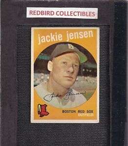 1959 Topps #400 Jackie Jensen RED SOX  EX/  