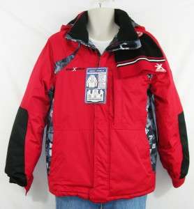   Youth Zero Xposur Ski Snow Winter Jacket Coat Hat Black Red Size 18 20