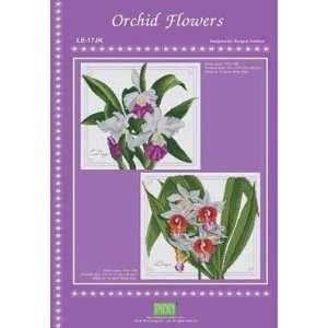  Orchid Flowers   Cross Stitch Pattern Arts, Crafts 