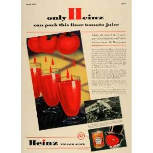   Ad Aristocrat Tomato Man Heinz 57 Tomato Juice Can   Original Print Ad