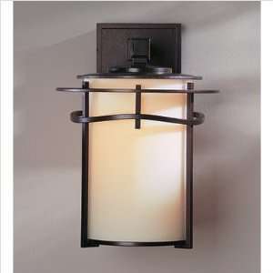   10.3 One Light Outdoor Wall Sconce Finish Black, Shade Color Stone