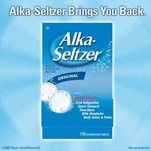 Original Alka Seltzer Antacid and Pain Relief Medicine for Fast Relief 