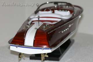 Riva Aquarama 27.6in model boat white seats   RC Convertible  