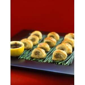  Puff Pastry Snacks with Mince Filling Premium Photographic 