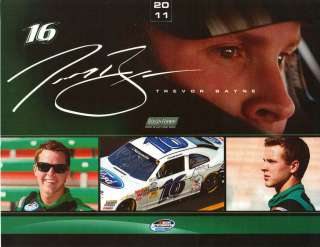 2011 TREVOR BAYNE 2ND VERSION ROUSH FENWAY #16 NWS POSTCARD  