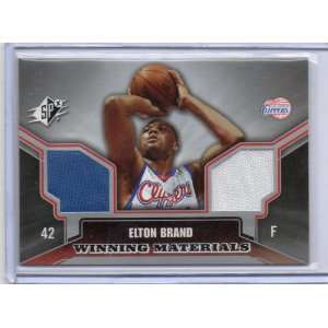   Winning Materials Elton Brand #EB NM MT Dual Jersey