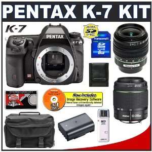 Pentax K 7 Digital SLR Camera + 18 55mm SMC DA + 50 200mm WR Zoom Lens 