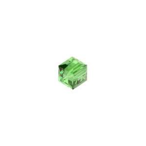  5601 4mm Faceted Cube Peridot Arts, Crafts & Sewing