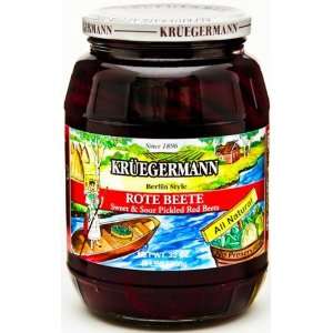 Rote Beete Sweet and Sour Pickled Red Beets 32 floz  