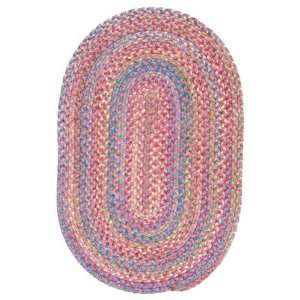  Colonial Mills Botanical Isle Chenille Braided Area Rug   Pink 