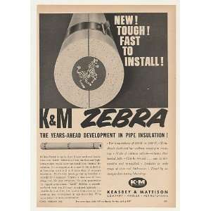   Zebra Asbestos Pipe Insulation Print Ad (45197)