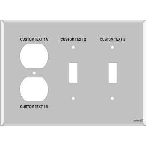   Light Switch Labels 1 Duplex 2 Toggle (plastic   midway size) Home